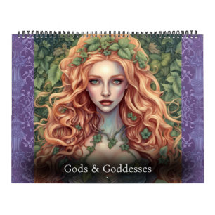 Gods and Goddesses by Ivy and Bat Art Calendar