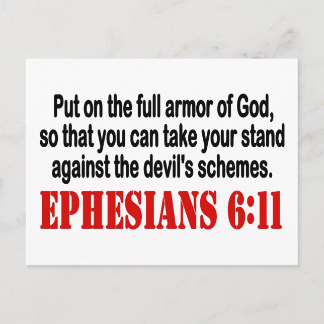 God's Armour Postcard (Front)