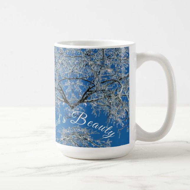 God's Beauty In A Winter Wonderland Coffee Mug (Right)