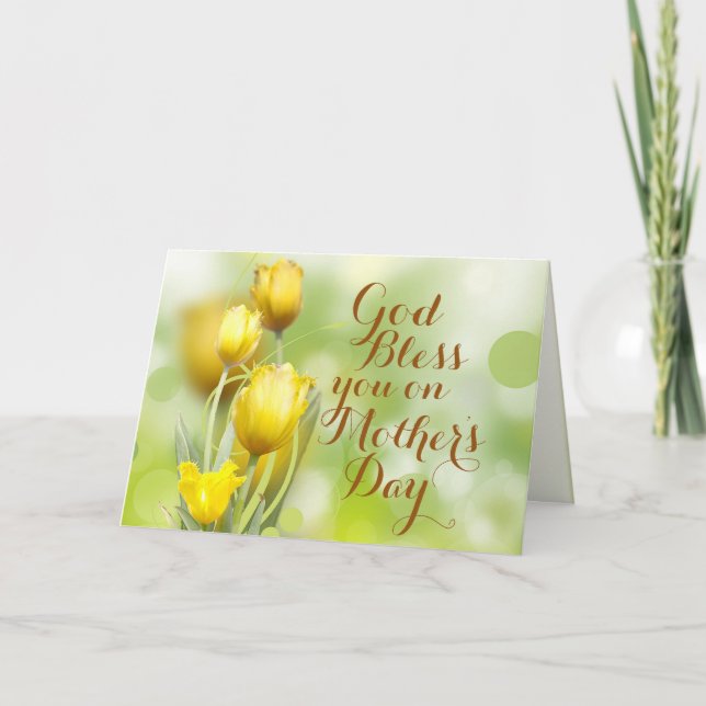 God's Blessing on Mother's Day, Bible Verse Card (Front)