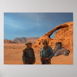 Gods Boots found in desert. Poster