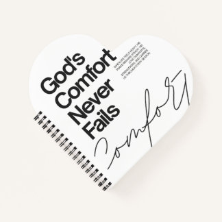 God's comfort never fails minimalist style notebook