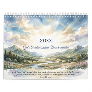 God's Creation Bible Verse Calendar