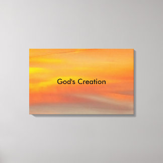 God's Creation Canvas Print