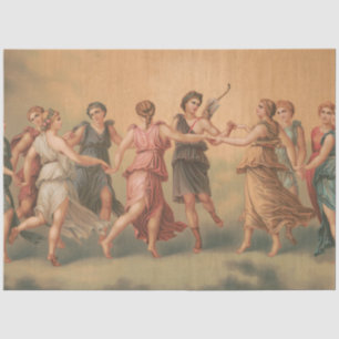 Gods Dancing in the Clouds with Goddesses Tissue Paper