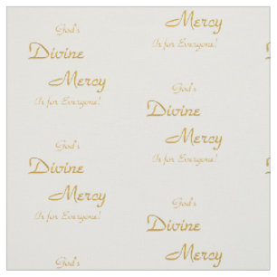God's Divine Mercy is for Everyone Fabric
