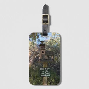 God's Gift, Great Outdoors, Funny Sign Luggage Tag