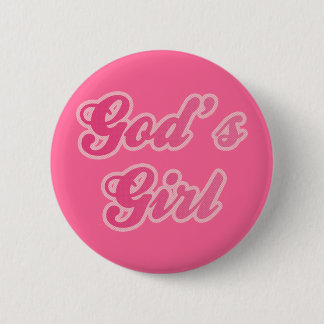 God's Girl 2 Inch Round Button