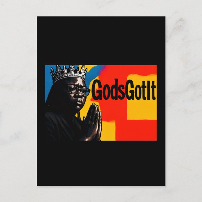 Gods Got It PostCard (Front)