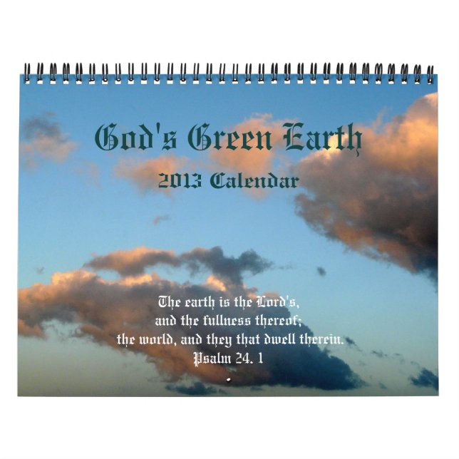 God's Green Earth+Nature-Scripture Quotes Calendar (Cover)