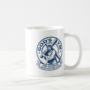 Gods Gym Ultimate Dead-lifting Club, Easter Jesus Coffee Mug