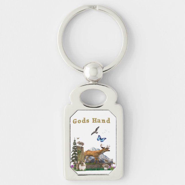 Gods hand art keychain (Front)