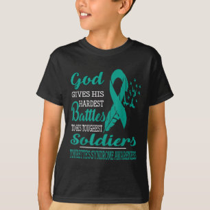 Gods Hardest Soldiers- Tourettes Syndrome Awarenes T-Shirt