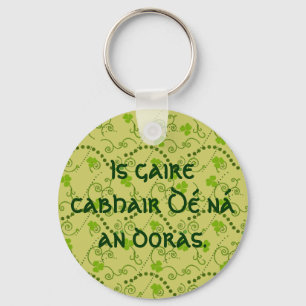 God's Help Is Nearer Than the Door Keychain