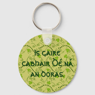 God's Help Is Nearer Than the Door Keychain