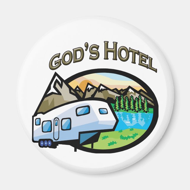 Gods Hotel Magnet (Front)