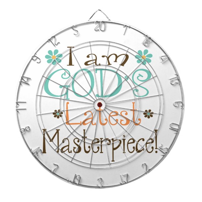 Gods Latest Masterpiece Dartboard (Front)