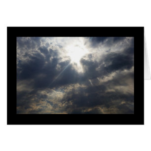 God's Light Through Clouds- Song of Sol. 2:3 Card