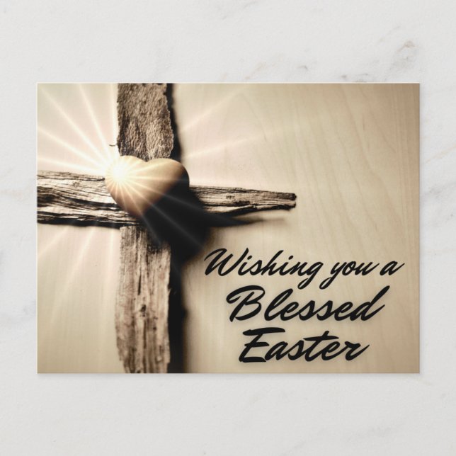 God's Love Blessed  Easter Postcard (Front)