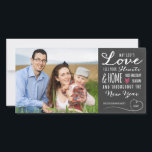God's Love Chalkboard Holiday Photo Card<br><div class="desc">God's Love Chalkboard Holiday Photo Card by Orabella Prints.  Please replace the template image with a photo of your own prior to purchasing.</div>