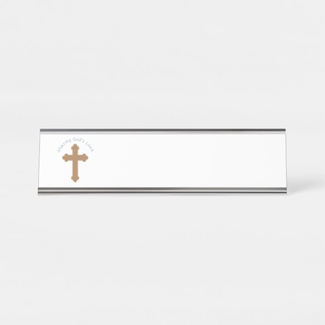 Gods Love Desk Name Plate (Front)