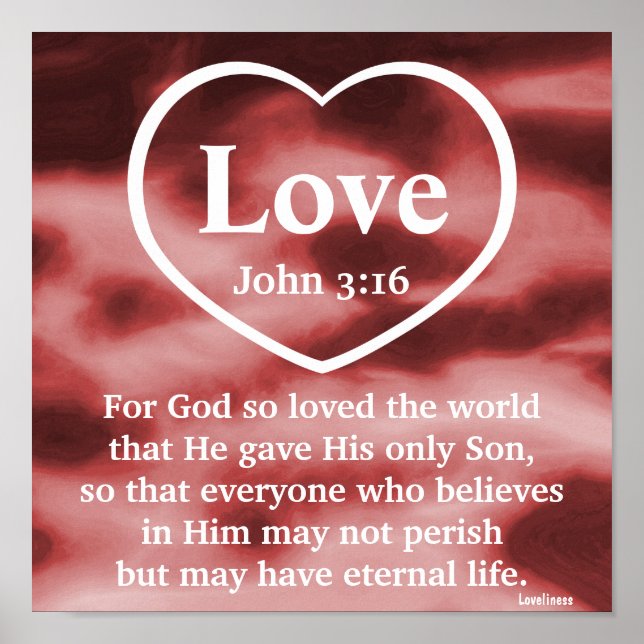 God's Love Gift  Poster-Customize Poster (Front)