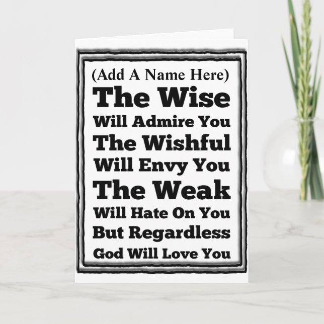 Gods Love Is For Everyone Card (Front)