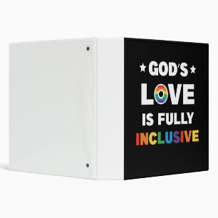 God's Love Is Fully Inclusive Gay LGBT Pride Month Binder