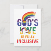 God's Love Is Fully Inclusive LGBTQ Ally Gay Pride