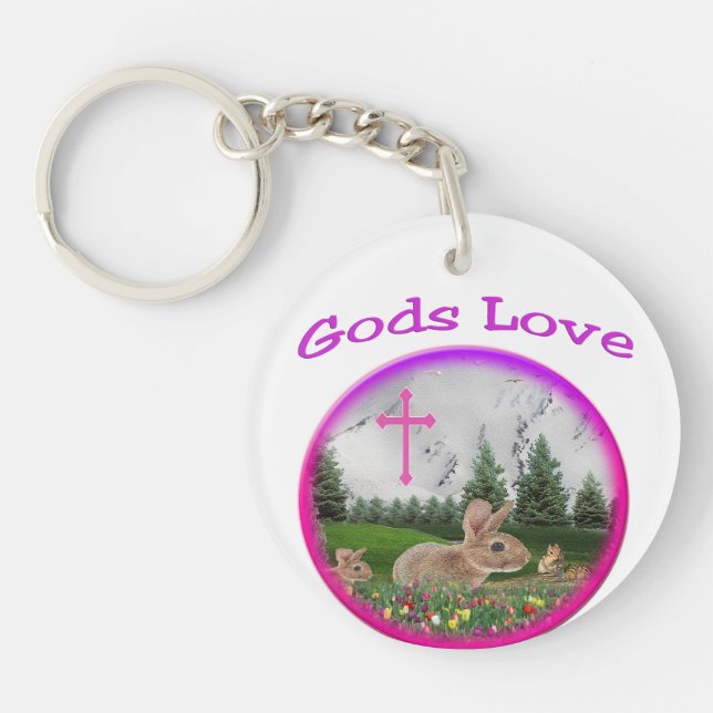 gods Love Keychain (Front)