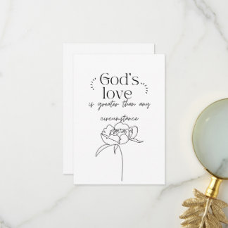 God's Love  Thank You Card