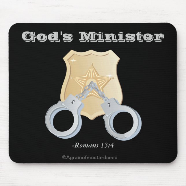 God's Minister Law Enforcement Mouse Pad (Front)