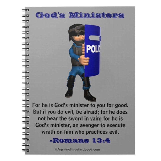 God's Ministers Police Swat Notebook (Front)