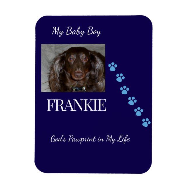 God's Pawprint Keepsake Magnet (Vertical)