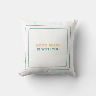 God's Peace Is With You: Find Serenity With This Throw Pillow