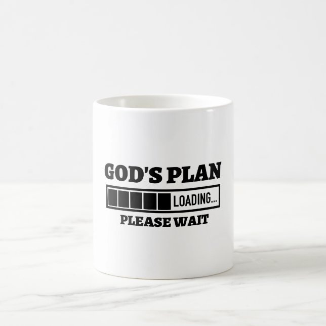 God's Plan Loading Please Wait Mug (Center)