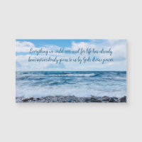 God's Power Inspirational Beach Photography Magnet