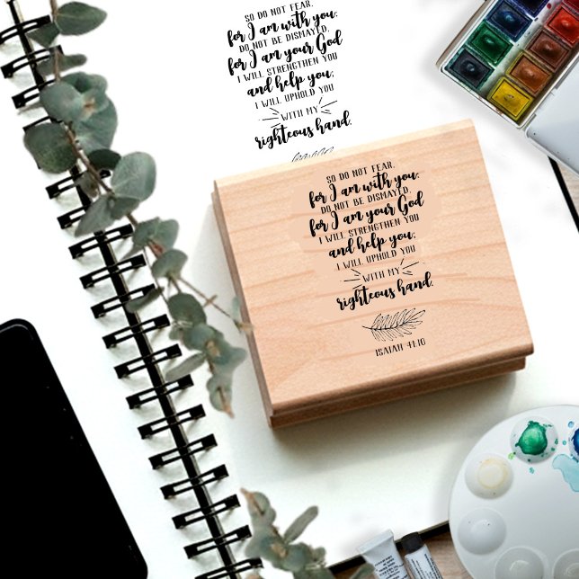 God's Promise for your Every Need - Isa. 41:10 Rubber Stamp (Creator Uploaded)