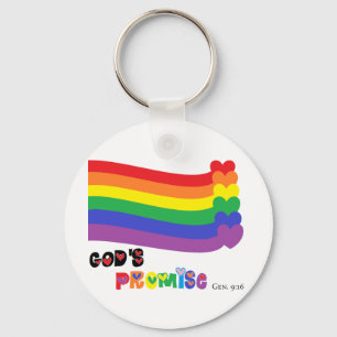 God's Promise Rainbow Keychain