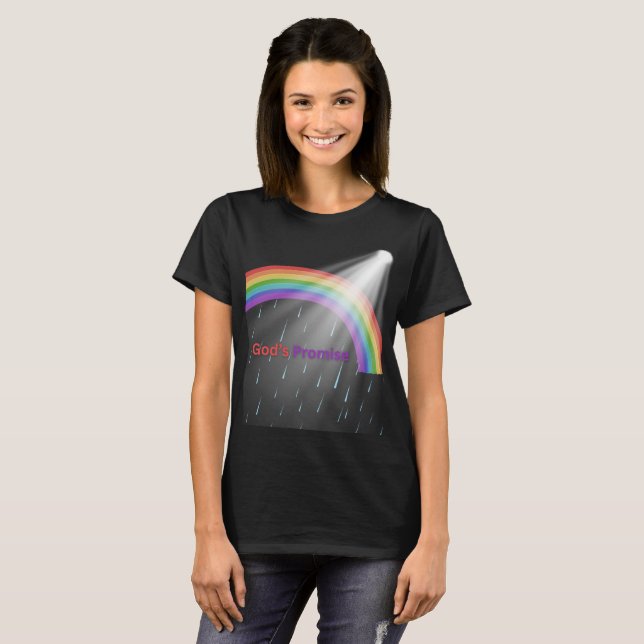 God's Promise Rainbow T-Shirt (Devant entier)