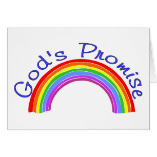 God's promise with rainbow Christian