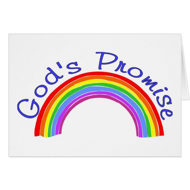 God's promise with rainbow Christian (Front Horizontal)