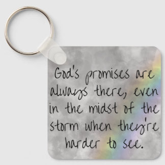 God's Promises Keychain - Hope Through the Storm