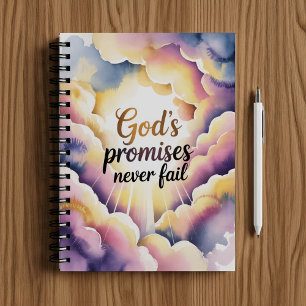 God's promises never fails, Christian faith  Notebook