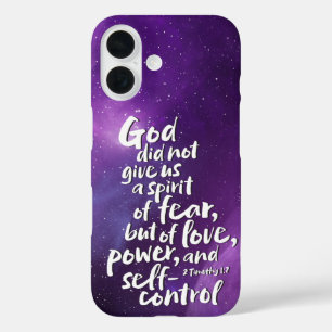 GOD's Spirit of Love - NO FEAR - Christian iPhone 16 Case