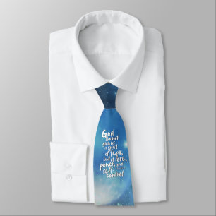GOD's Spirit of Love - NO FEAR - Space Bible Verse Tie