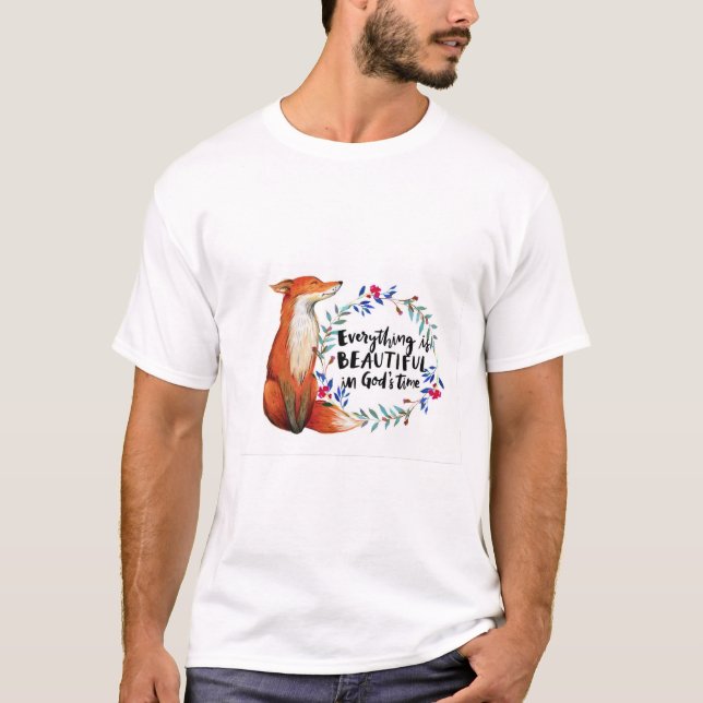 gods time foxes T-Shirt (Front)