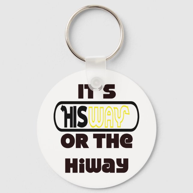 God's Way Christian Keychain (Front)