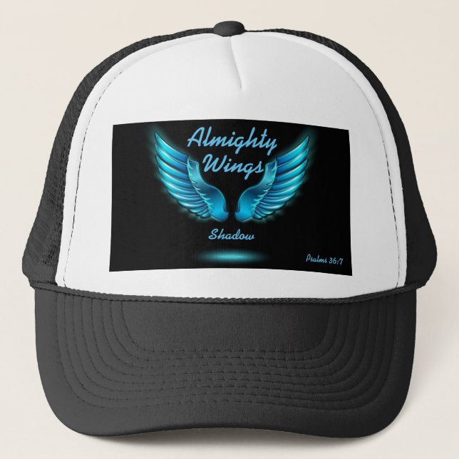 God's Wings Shadow Psalms 36:7 Hat Personalize (Front)