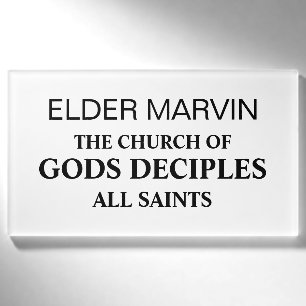 Gods Witness Personalized Name Tag